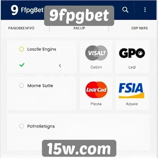 Métodos de pagamento disponíveis no 9fpgbet